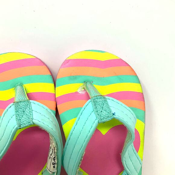 Carter’s Girls FlipFlops Multicolor Size Toddler S/P (5-6) - Picture 8 of 11